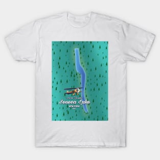 Seneca Lake, NYC lake map T-Shirt